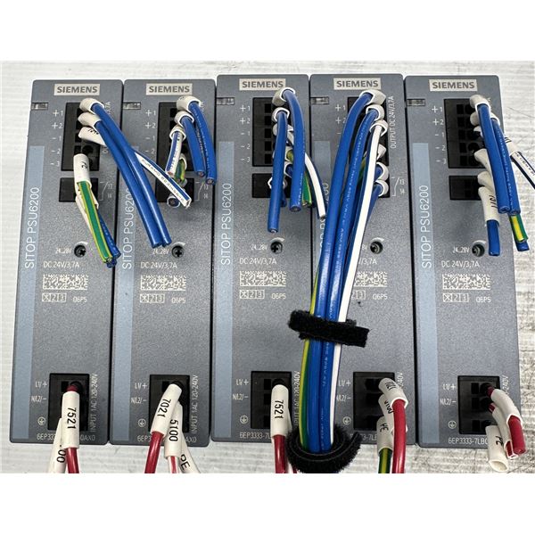 (5) Siemens #6EP3333-7LB00-0AX0 SITOP PSU6200 Power Supplies