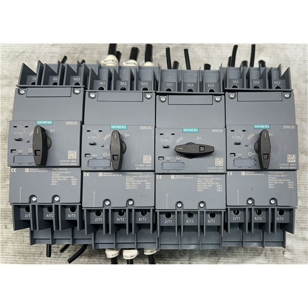 (4) Siemens #3RV2742-5ED10 Circuit Breakers