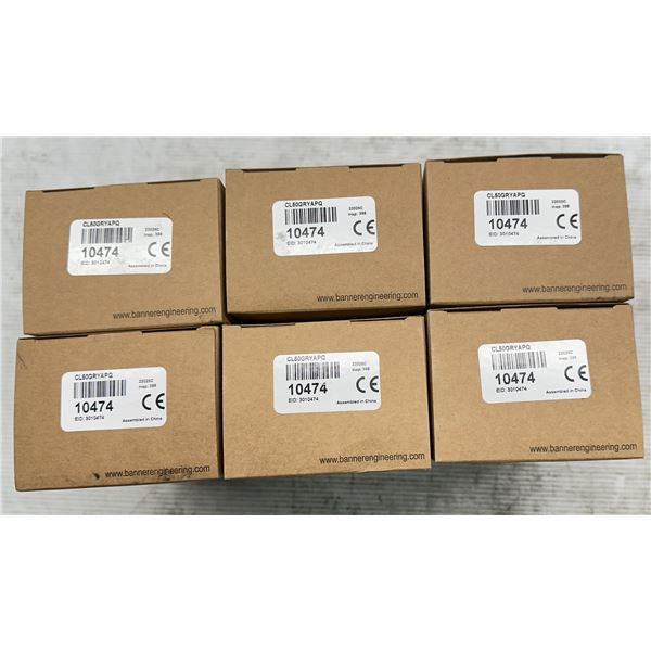 Lot of (6) Banner #CL50GRYAPQ Industrial Column Indicators