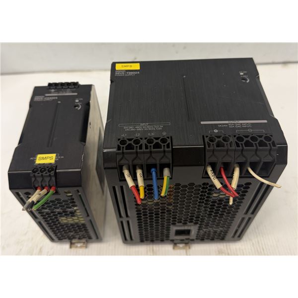 Lot of (2) Omron Power Supplies #S8VK-T96024 & #S8VK-C24024