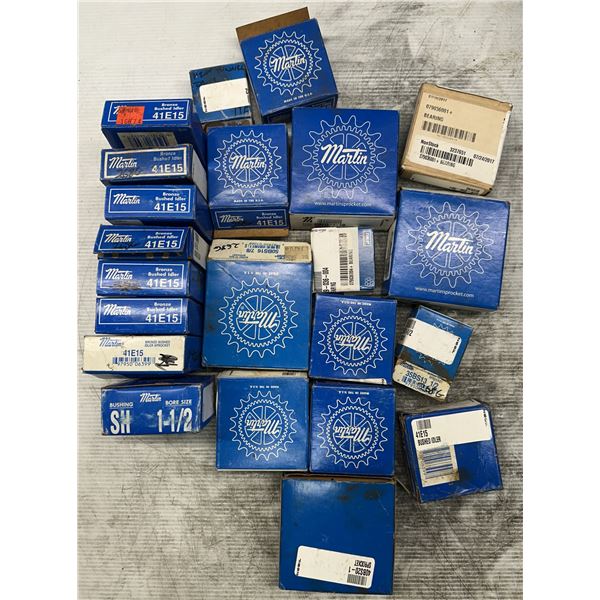 Lot of Misc. Martin Bushed Idlers, Bushing & Sprockets