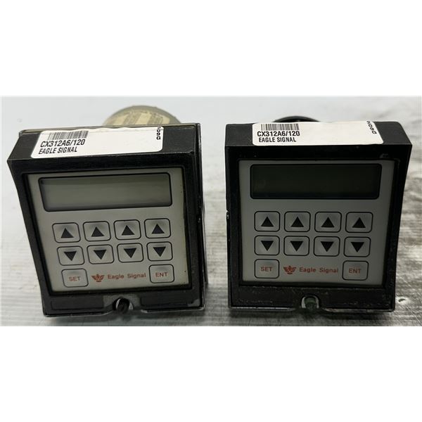 Lot of (2) Eagle #CX312A6 Digital Timer/Counter