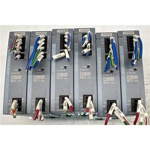 Lot of (6) Siemens #6EP3333-7LB00-0AX0 SITOP PSU6200 Power Supplies