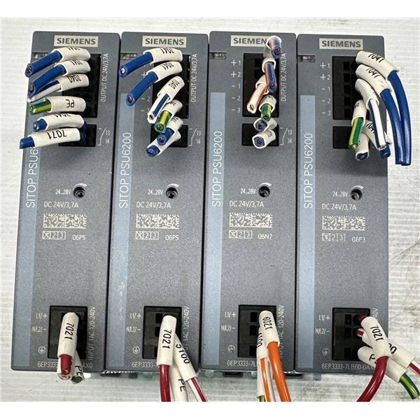(4) Siemens #6EP3333-7LB00-0AX0 SITOP PSU6200 Power Supplies