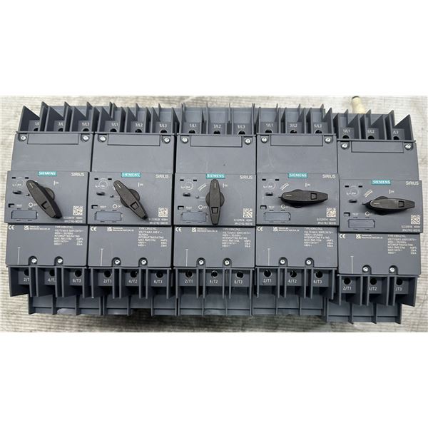 (5) Siemens #3RV2742-5ED10 Circuit Breakers