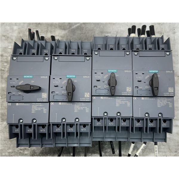 Lot of (4) Siemens #3RV2742-5ED10 & #3RV2742-5BD10Circuit Breakers