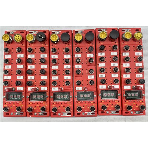 Lot of (6) Brad #TCDEC-8B4B-DYU-G8 Safety Modules