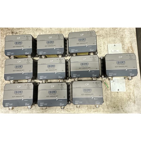 Lot of (10) Sola #SCP 100S24X-CP1 Power Supplies
