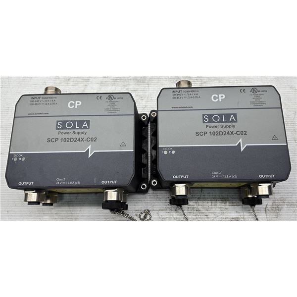(2) Sola #SCP 102D24X-C02 Power Supplies