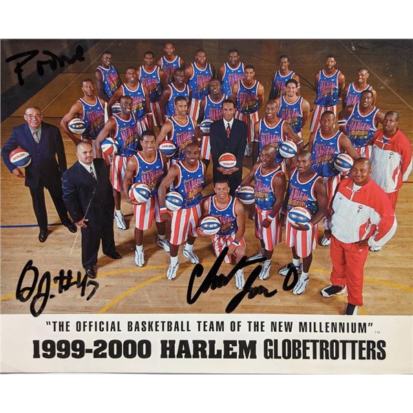 Harlem Globetrotters signed team photo