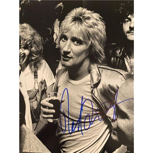 Rod Stewart signed photo