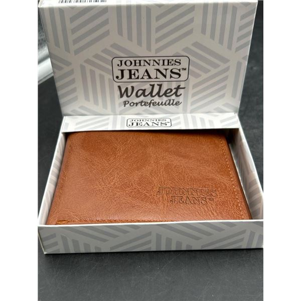 Johnnies Jeans Bifold Leather Wallet With Card and ID Holder