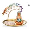 Image 1 : ZenBless 7 Chakra Healing Crystal TreeTree and Figurine Set with Cloth Bag