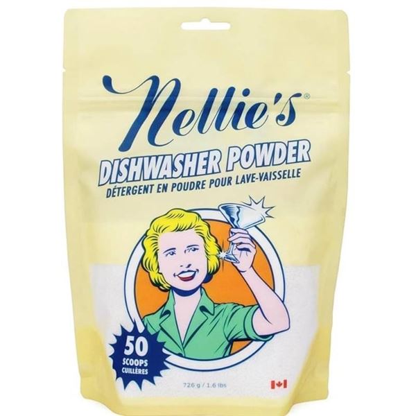 Nellie’s Dishwasher Powder – 50 Scoops, 726 g
