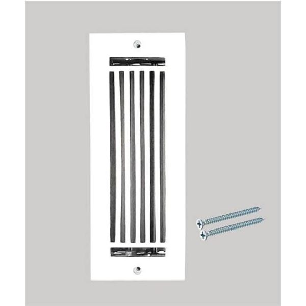 Prima Decorative Cast Aluminium Floor Register/Vent Cover : 3″x10″ with Holes & Ma