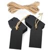 Image 1 : Black Gift Tags,100 Pcs Kraft Paper Gift Tags with String