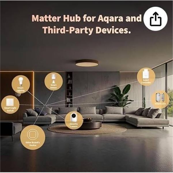 Aqara Smart Hub M100 with Wireless Protocols and Matter Compatibility
