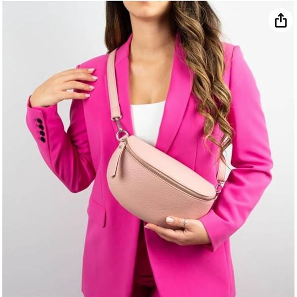 Fanny Pack Women Crossbody Bag, Cross Body Bag Pink