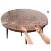 Image 1 : Liberecoo Clear Fitted Cover for 33 to 35 Inch Round Table
