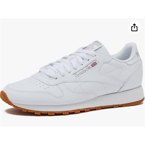 Women’s Reebok Classic Leather Athletic Shoe – White / Gum Size 8.5 US