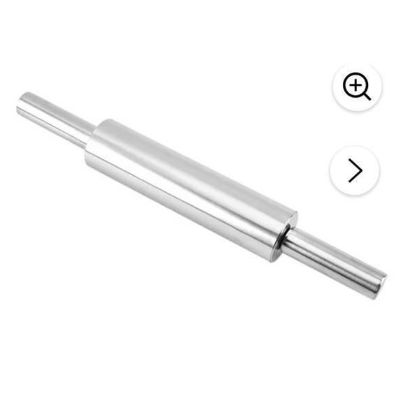 1Pc Non-stick Rolling Pin Dough Roller Stainless Steel Rolling Rod Baking Tool