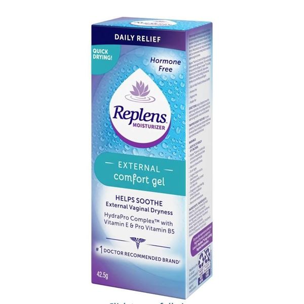 Lot of 4 Replens External Comfort Gel 42.5g Hormone-Free