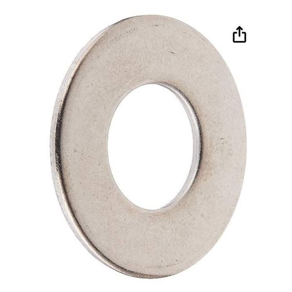Hillman 830506 3/8 Stainless Flat Washers, 100 Pcs