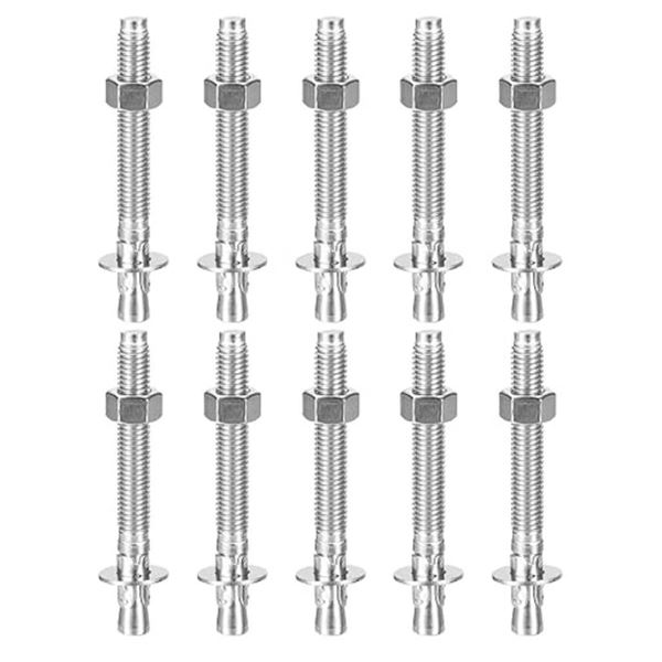 DTGN 3/8′ x 2-3/4′ Wedge Anchors – 10Pack – Good for Cement and 