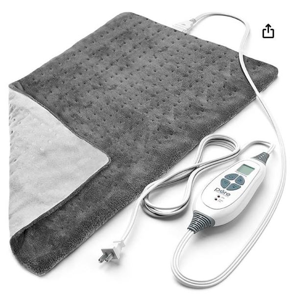 Pure Enrichment PureRelief XL Heating Pad – LCD Controller with 6 InstaHeat Settings 12[x=#