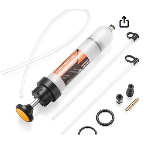 FOUR UNCLES 200cc Fluid Extractor & Fill Pump for Automotive Use – Oil Syringe with a 23[x=