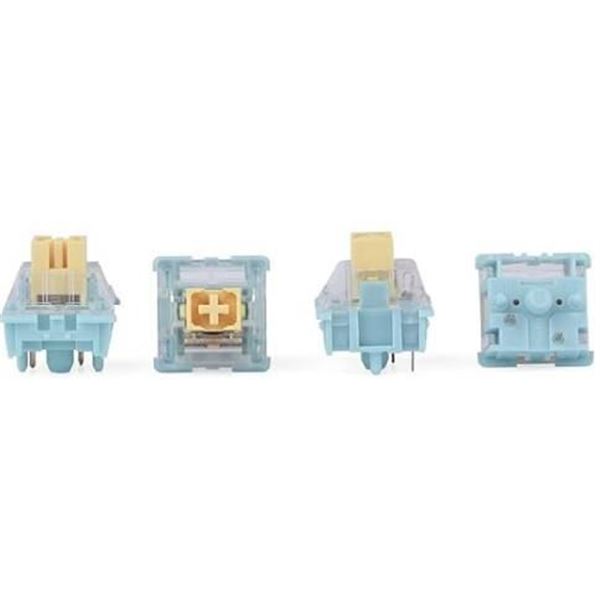 EPOMAKER Sea Salt Mechanical Keyboard Switches Set, Pre-Lubed Linear Switch with LED Slot, 50g, 35 P
