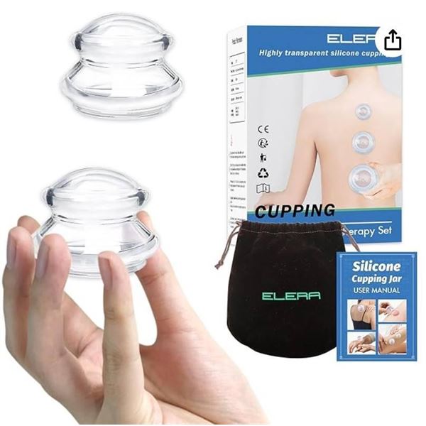 Elera Highly Transparent Silicone Cupping Therapy Set