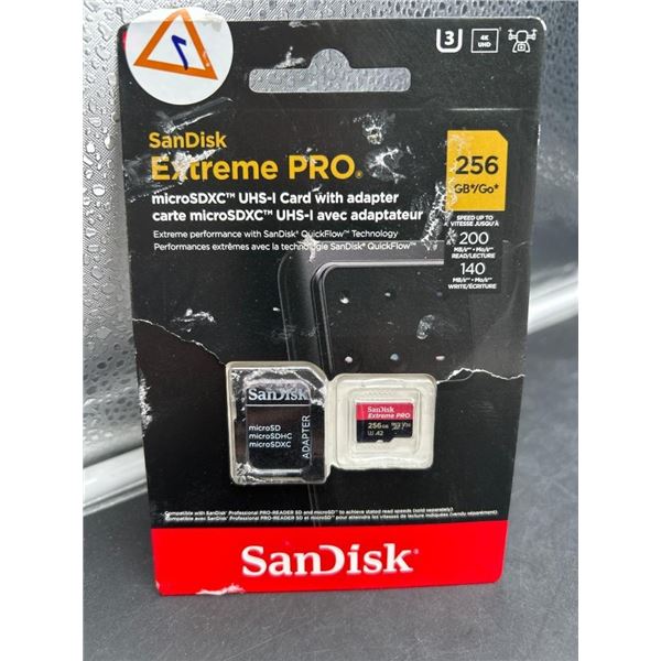 SanDisk Extreme PRO 256GB microSDXC UHS-I Card with Adapter