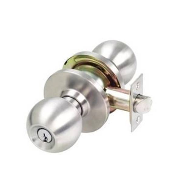 Raider Bathroom Door Lock Set with Key Access and Hardware