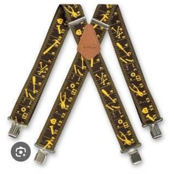 TASK Full Elastic Suspenders with Tool Design and Measurement Markings