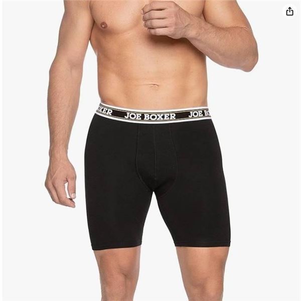 Joe Boxer Men’s 4-Pack Boxer Briefs, Size L/G, Cotton Material