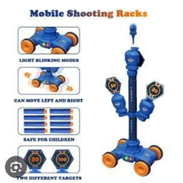 Mobile Target Vehicle With Extendable Pole and Rotating Targets