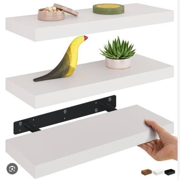 Bellucci Sydney SKU# HAFS01B-3 Floating Shelf Unit with Dimensions