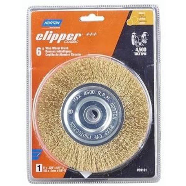 Norton Clipper Classic 6-Inch Wire Wheel Brush, Model 48301