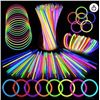 Image 1 : Tube of 100 Glow Bracelets – 8 Inches, Multi-Color, Non-Toxic