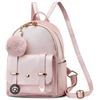 Image 1 : Small Pink Backpack With Dual Straps and Front Pocket