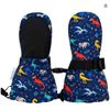 Image 1 : Jan & Jul WRM-SPD-XS Waterproof Rain Mittens, Space Dinos Design, XS (0-2Y)