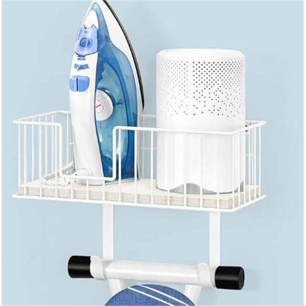 NX1103 Wall Mount Ironing Board Holder with Storage Basket