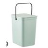 Image 1 : Light Green Counter top Waste Bin With Handle and Lid – with mounting accessories