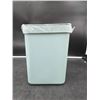 Image 2 : Light Green Counter top Waste Bin With Handle and Lid – with mounting accessories