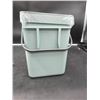 Image 3 : Light Green Counter top Waste Bin With Handle and Lid – with mounting accessories