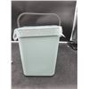 Image 5 : Light Green Counter top Waste Bin With Handle and Lid – with mounting accessories