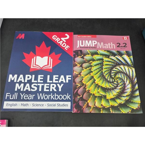 Grade 2 Educational Workbooks: Maple Leaf Mastery and JUMP Math 2.2