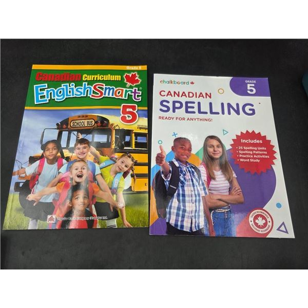 Canadian Curriculum EnglishSmart 5 and Chalkboard Canadian Spelling Grade 5 Books