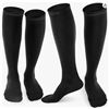 Image 1 : Cambivo CS10 Compression Socks, 2 Pairs, Black, Small